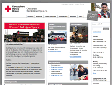 Tablet Screenshot of drk-badlippspringe.de